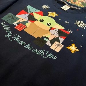 BRAND NEW Disney Star Wars Holiday “Merry Force Be With You” XXL Sweatshirt